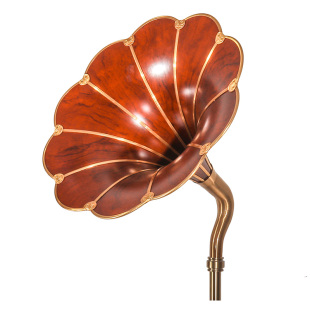 复古LP留声机纯铜大喇叭黑胶唱片机仿古电唱机配件