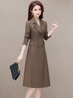 High-end brand autumn trench coat for women 2026 new bestsellers, fashionable, stylish and high-end mid-length overcoat thumbnail 6