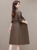 High-end brand autumn trench coat for women 2026 new bestsellers, fashionable, stylish and high-end mid-length overcoat thumbnail 7
