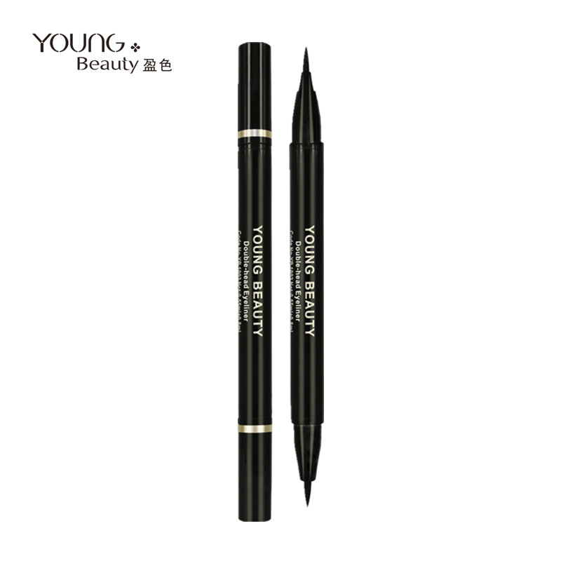 young beauty盈色双头眼线水笔 粗细可画 一笔多用浓黑大眼