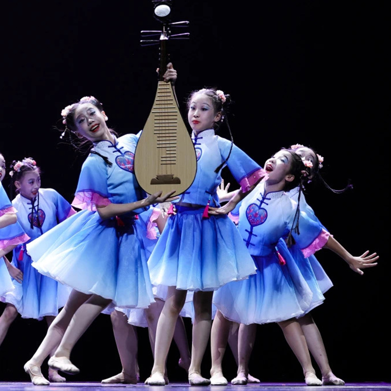 第十二届小荷风采弦韵江南舞演出服女童古筝古典舞蹈服古风表演服