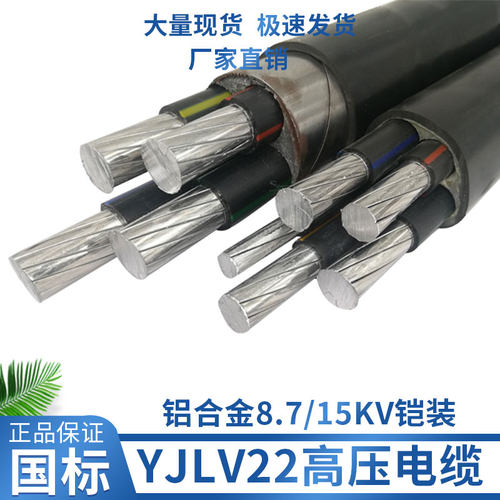 国标YJLV22铝芯高压电缆3芯35