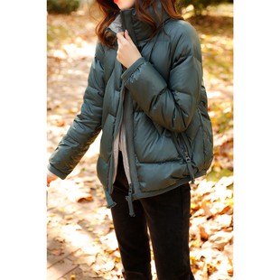 时尚 冬季 小个子轻薄显瘦外套 尾货鹅绒羽绒服女短款 一线品牌正品