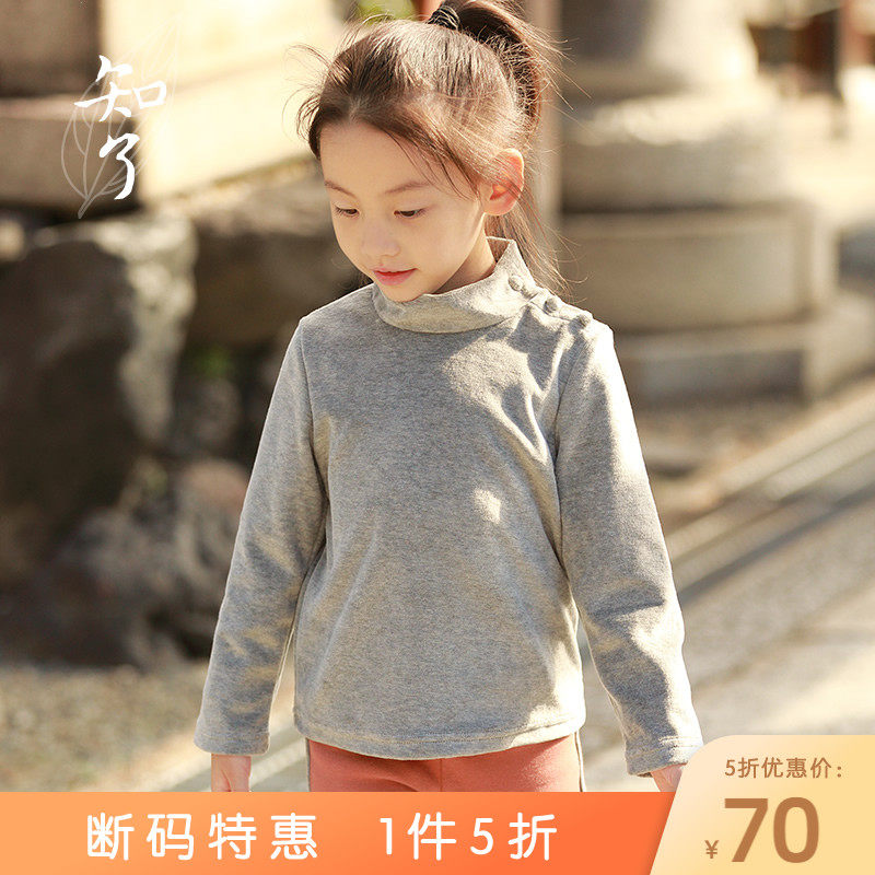 半高领卫衣女童天鹅绒童装