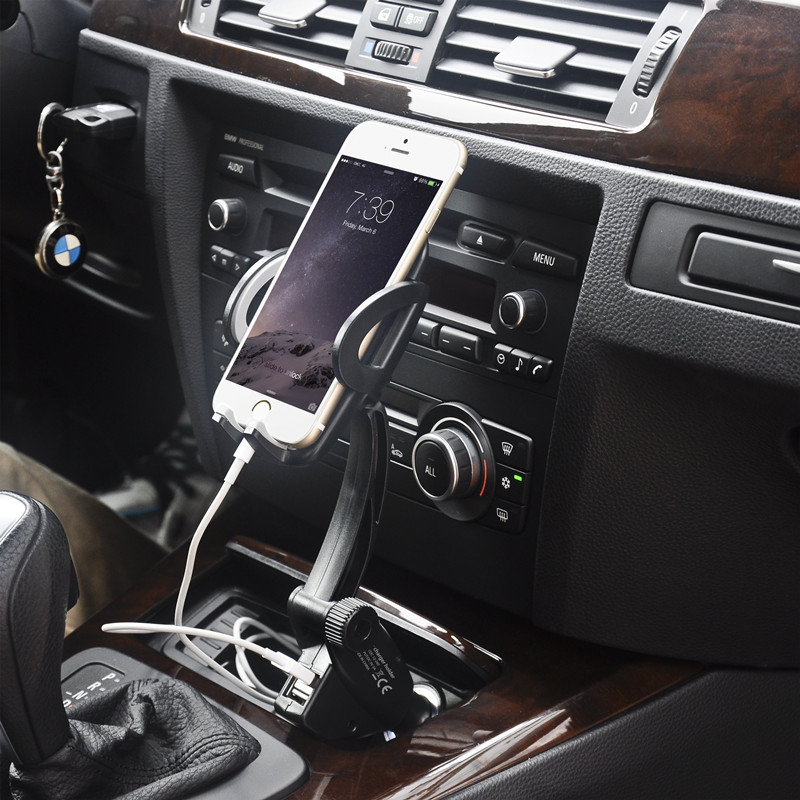 车载手机支架点烟器充电导航夹