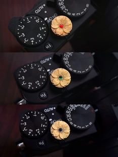 镀金樱花快门按钮适用于富士xt5徕卡m10铜相机配件尼康zf快门键帽