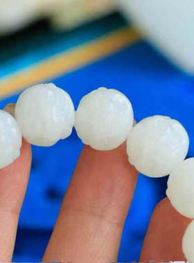 新疆和田玉白玉手链女款