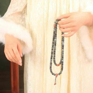 天然和田玉青花手串文玩手持静心收藏级玉石独籽高档羊脂白玉渐变