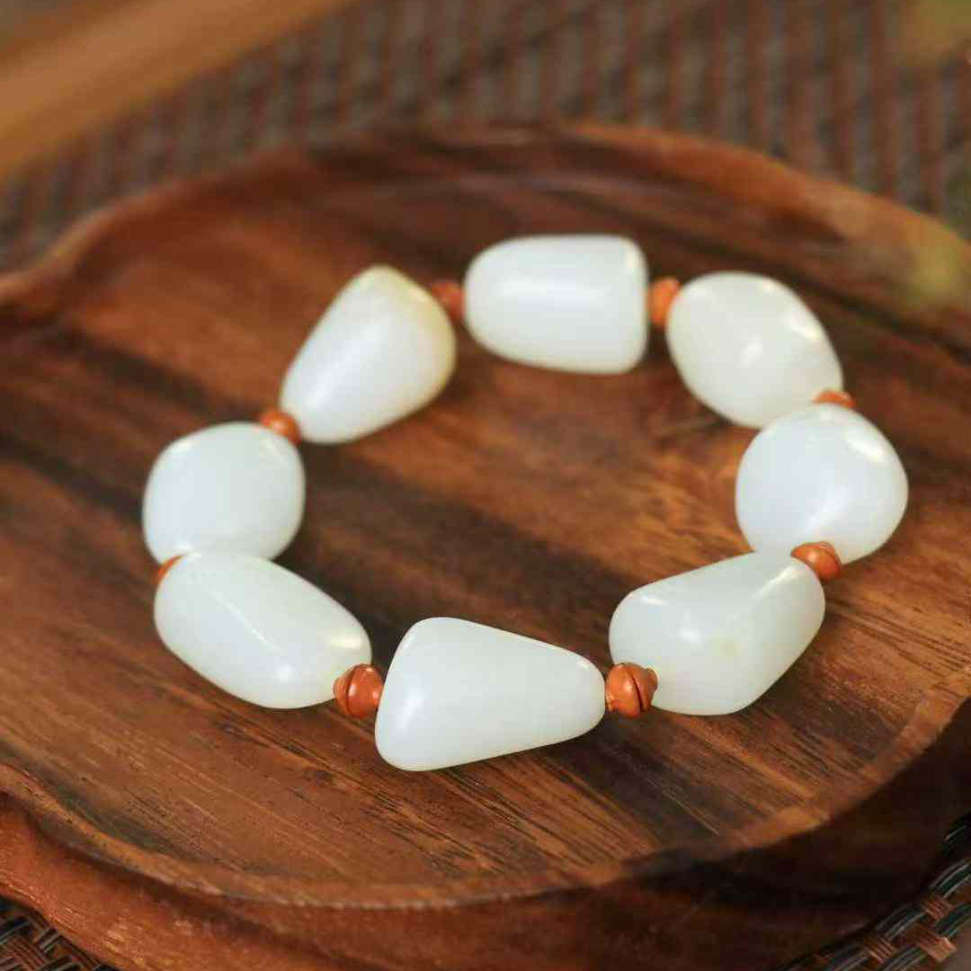 新疆和田玉籽料原石手链 正品天然和田玉籽料手串 洒金皮 带证书,珠宝/钻石/翡翠,手饰,淘宝优惠券,粉丝福利购,淘宝优惠卷