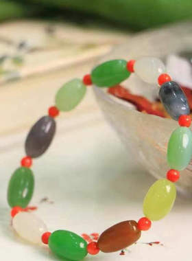 新疆和田玉碧玉手链男女款