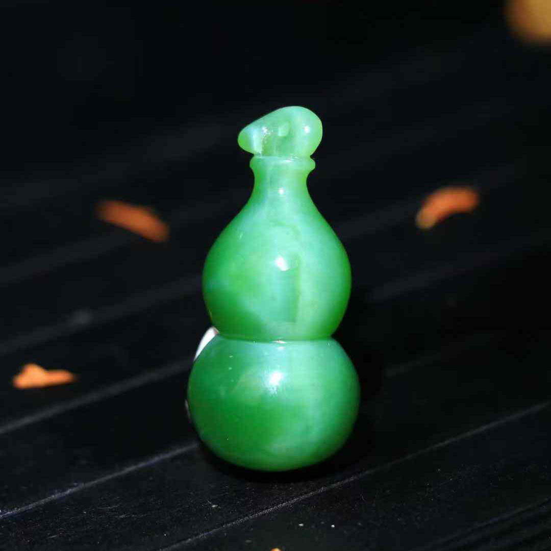和田碧玉福禄葫芦招财平安吊坠