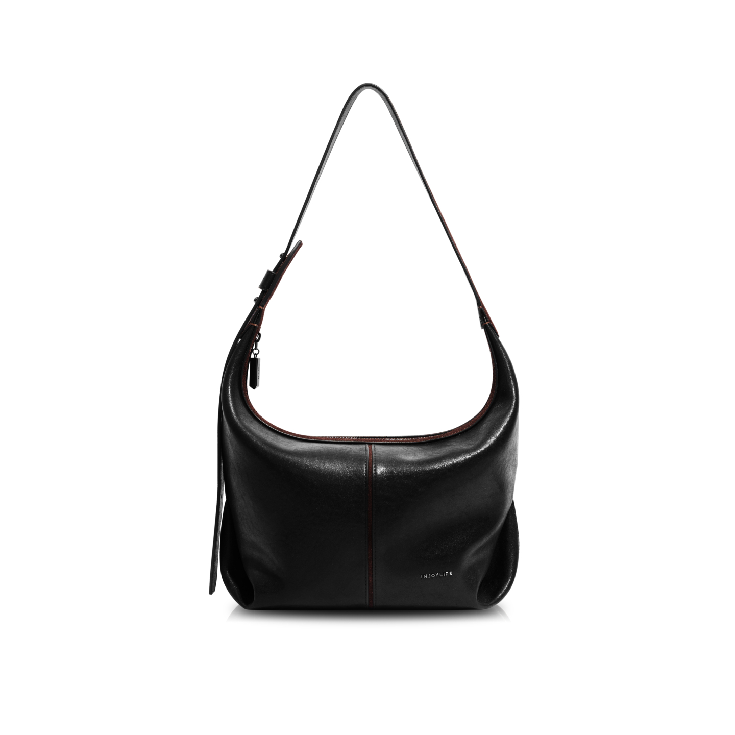 INJOYLIFE间线马鞍hobo包