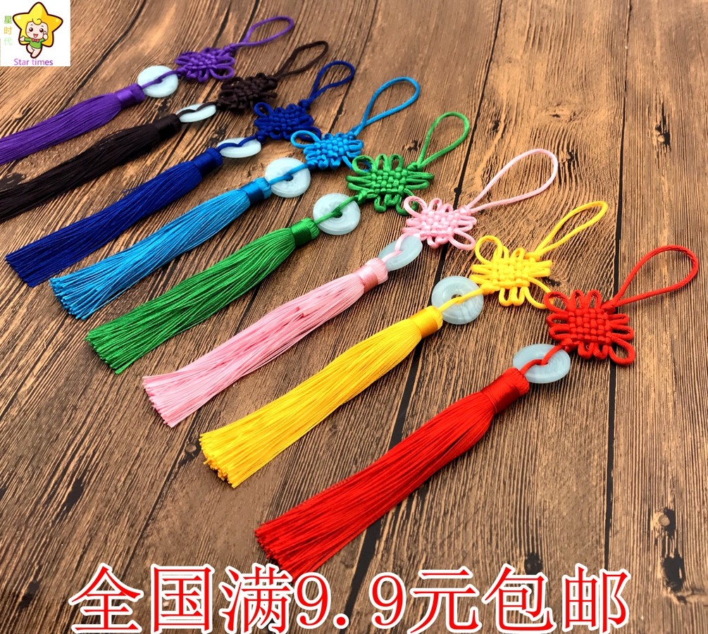 小号玉片中国结仿玉佩挂件送老外特色礼品平安扣中国风小挂饰包邮