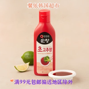 韩国进口调味品清净园顺昌酸甜辣椒酱醋酱拌饭酱蘸酱糖醋辣酱300g