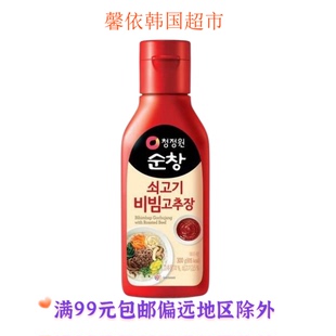 韩国进口食品清净园顺昌牛肉拌饭辣椒酱美味料理调味酱辣酱300g