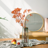 进口北欧森系黄色干花干枝永生花天然花束软装 家居装 饰花袋鼠爪