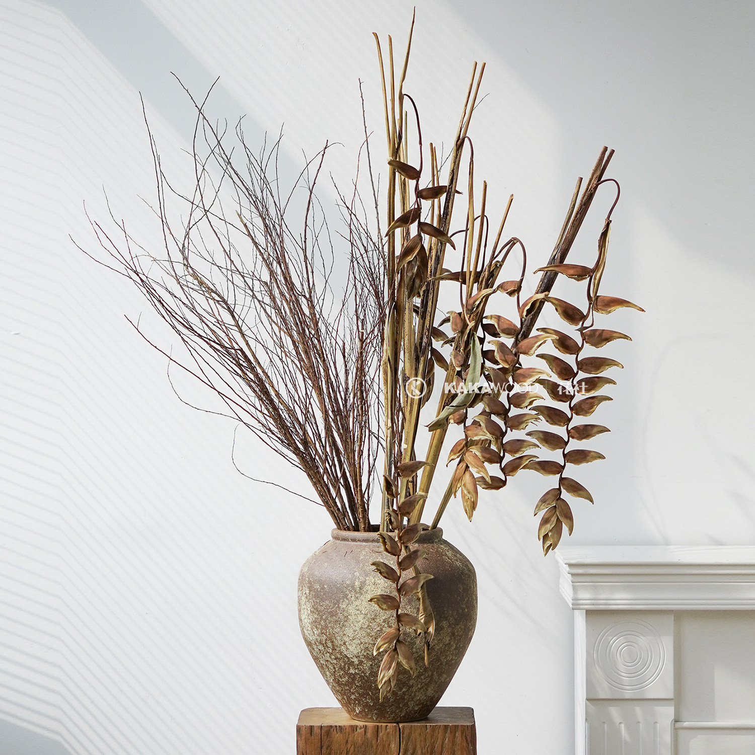 侘寂风高级吊鸟干花小众软装搭配