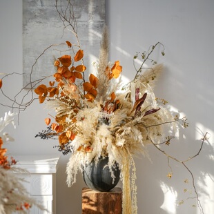 黑米桢帝王花束天然手工创意插花客厅室内家居装饰花艺软装饰品