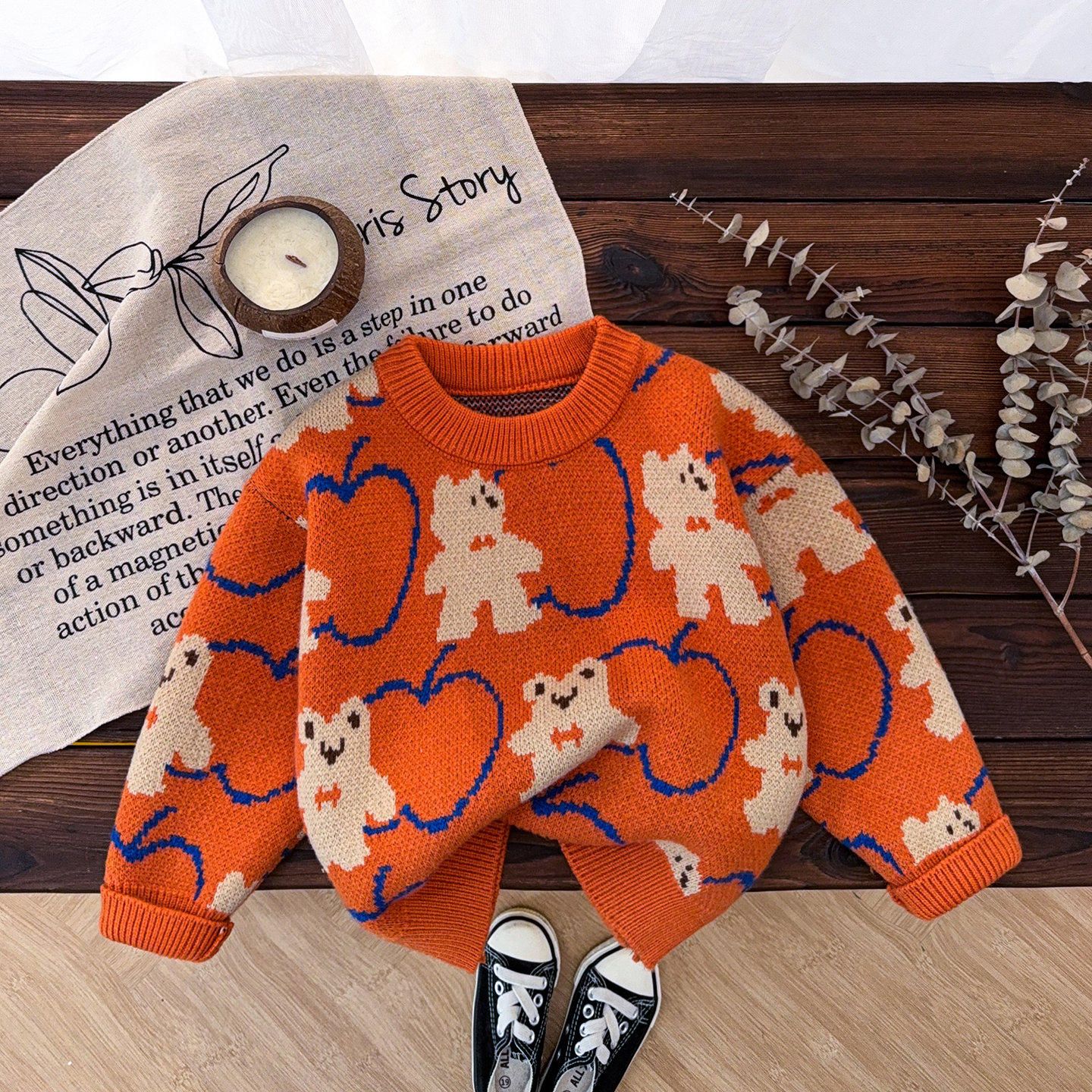 毛衣男童冬儿童羊绒衫加厚宝宝