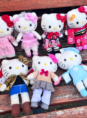 日本kitty黑皮冲浪板和服挂件