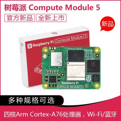 新品树莓派CM5计算模块 原装核心板Computer Module 5 IO官方套件