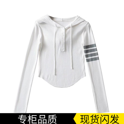 TB针织衫连帽修身上衣