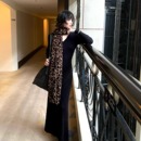 95折优雅复古秋冬长款 酒午12 新品 20点 打底连衣裙v领针织裙子