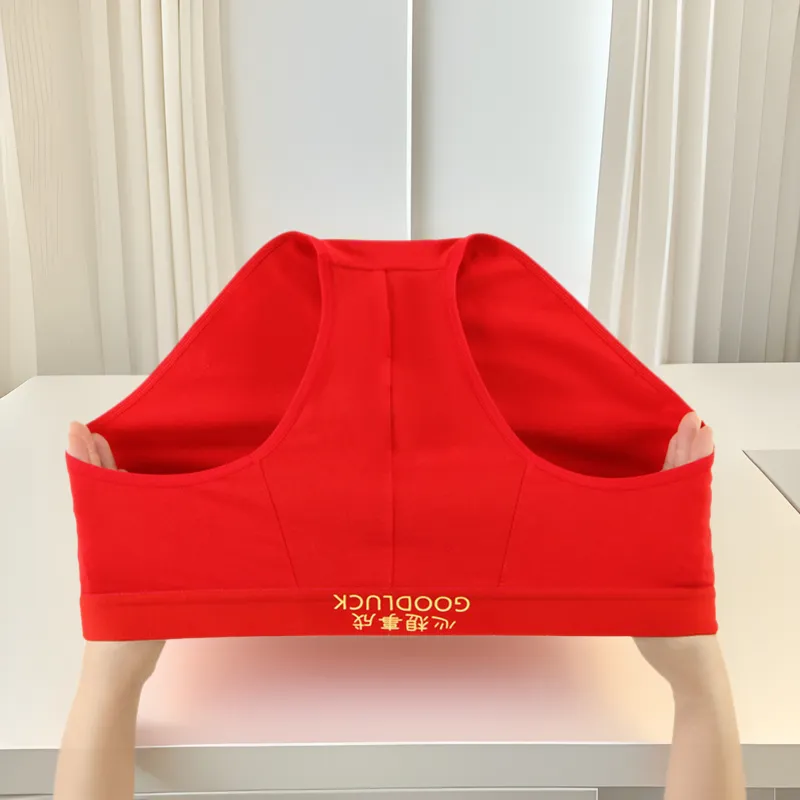 爆款本命年结婚男士内裤纯棉中腰透气舒适三角内裤中国红转高颜值