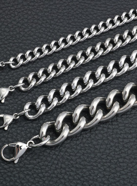 欧美款朋克风钛钢侧身链
