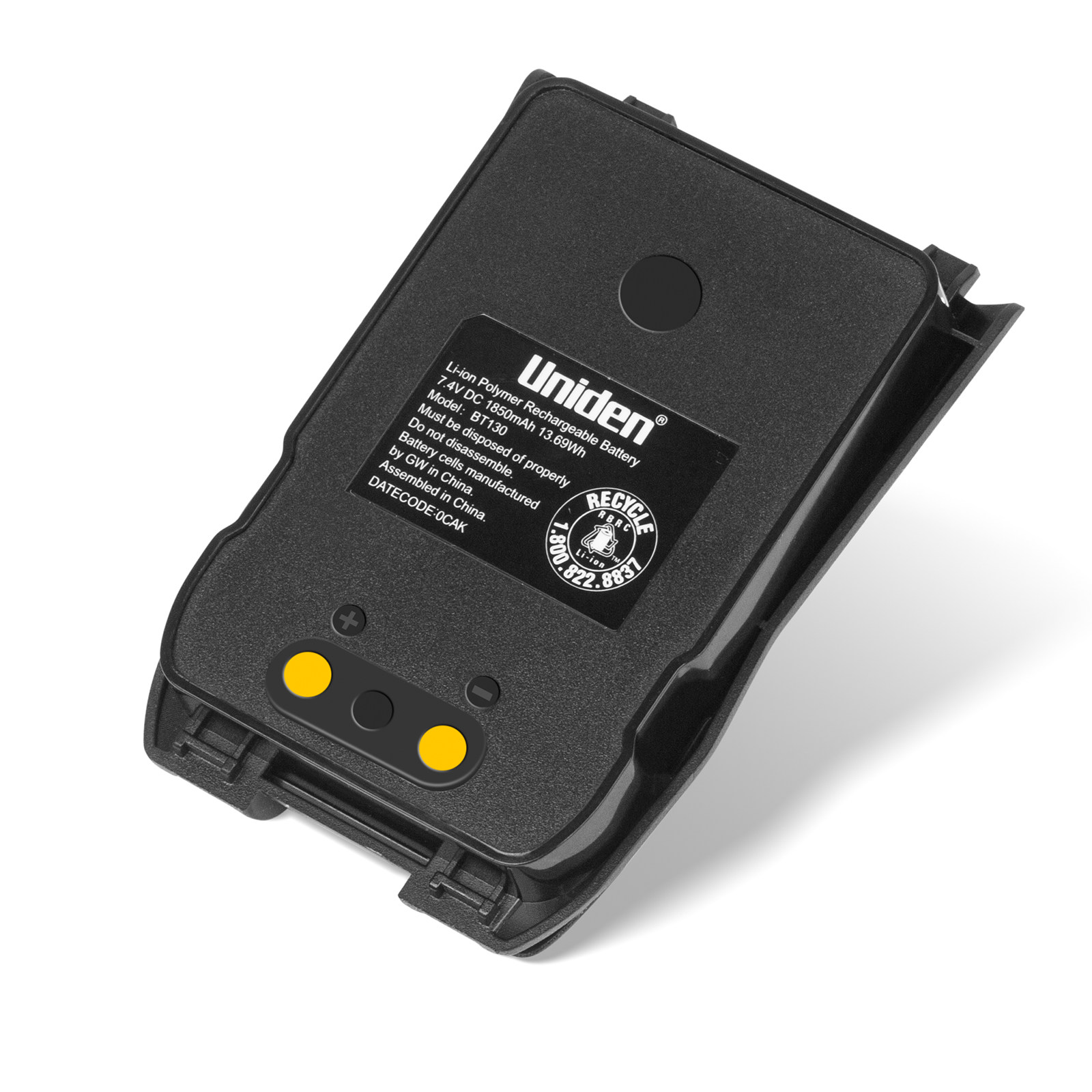 原装适用Uniden/友利电 BT130对讲机全新电池,1850mAh/7.4V