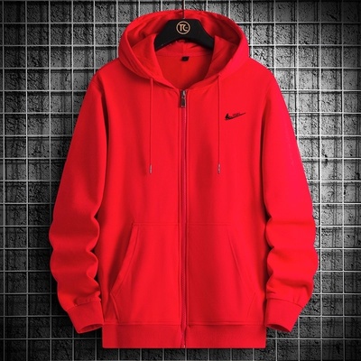 耐克顿卫衣外套男秋冬季纯色开衫