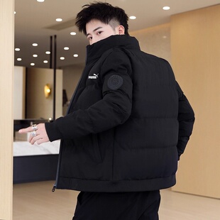 奥莱专柜羽绒棉服男冬季新款时尚立领宽松休闲棉衣潮流百搭棉袄帅