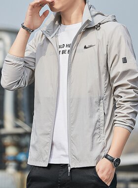 耐克顿男夏季冰丝防晒服可拆鞋帽