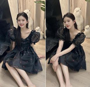 selkie ocean赵露思同款2023年春夏鬼马甜心在逃公主裙蓬蓬连衣裙