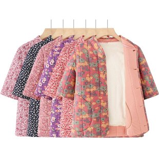 加绒加厚半袖 女士护背马甲 棉衣老年人马夹保暖奶奶女士秋冬新款