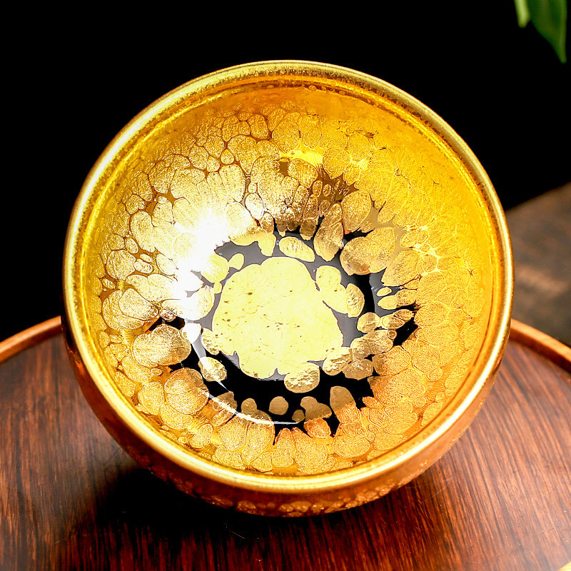 纯手工名家金油滴建盏茶杯套装陶瓷建阳高档主人杯单杯家用送礼大