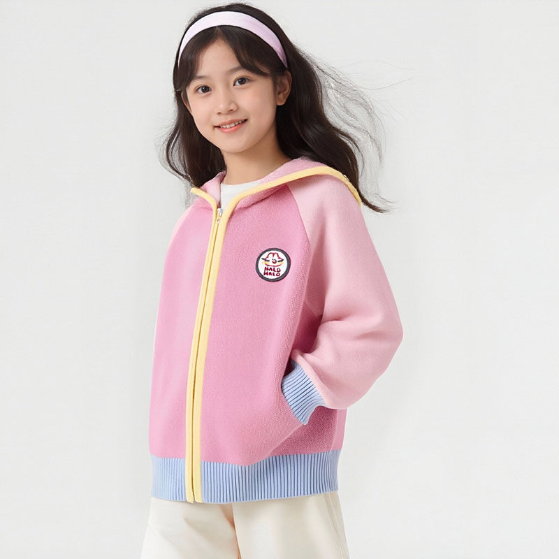 女童早秋开衫毛衣新款女宝宝春秋款上衣儿童秋装衣服针织外套
