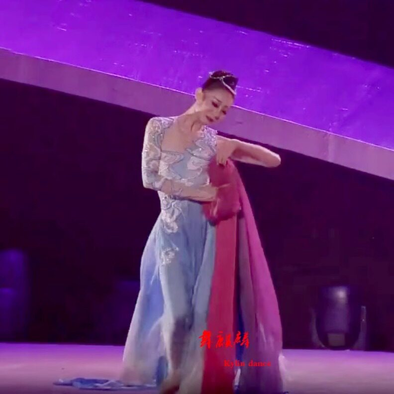新款古典舞鹊桥仙独舞演出服有鹿来民族舞蹈服女艺考服桃李杯定制