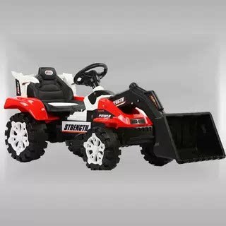 어린이 굴삭기 소년 4 륜 충전 초대형 굴삭기 전기는 완전 자동 놀이 오프로드  를 탈 수 있습니다