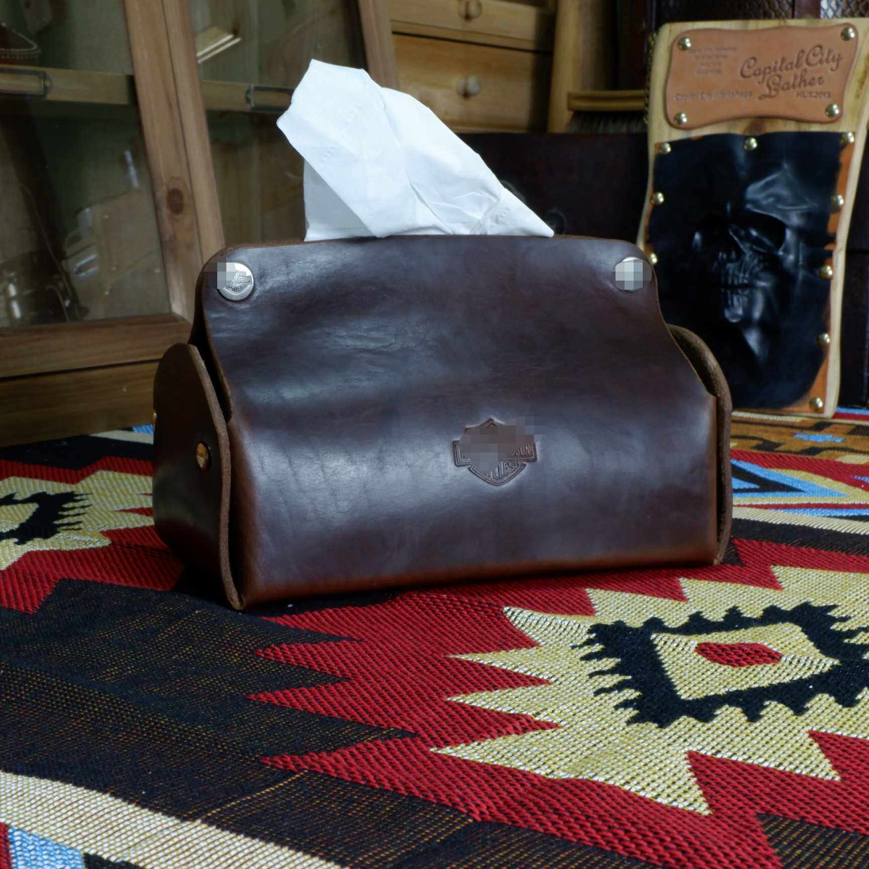 美国霍尔文horween cxl牛皮 纸巾盒纸抽 4毫米厚度