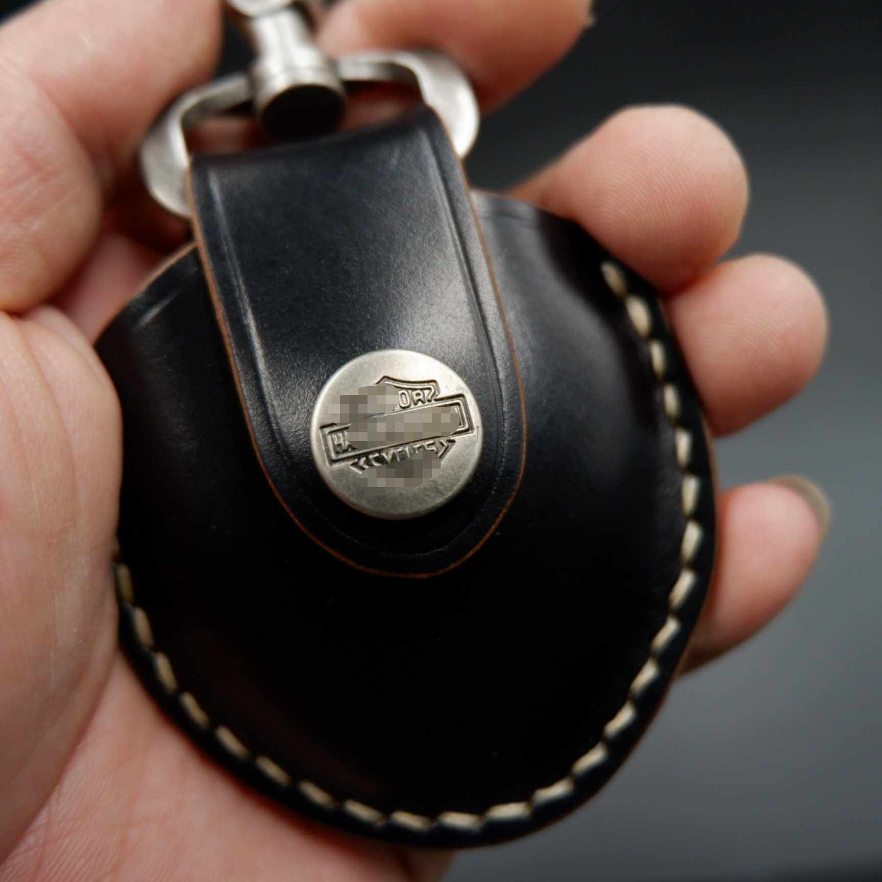 美国霍尔文哈雷感应钥匙包钥匙套纯手工定制个性摩托车钥匙包全系