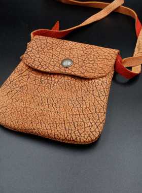 北美超厚红芯野牛皮 药师包 visvim款   纳瓦霍风格纽扣