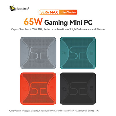 Beelink SER6 MAX AMD Ryzen™ 7 7735HS Ryzen游戏办公影音