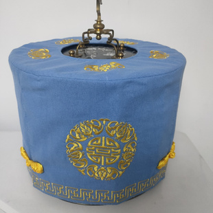 精品苏绣坊红子笼衣295圆形靛颏笼罩绣花双层笼布