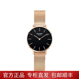 女表進口機芯鋼帶潮流女士手表防水石英表99102 寶舵手表休閑時尚
