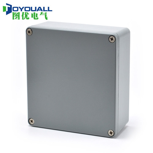 图优160*160*70铸铝防水盒防雨防尘防潮接线盒防水仪表盒开关盒
