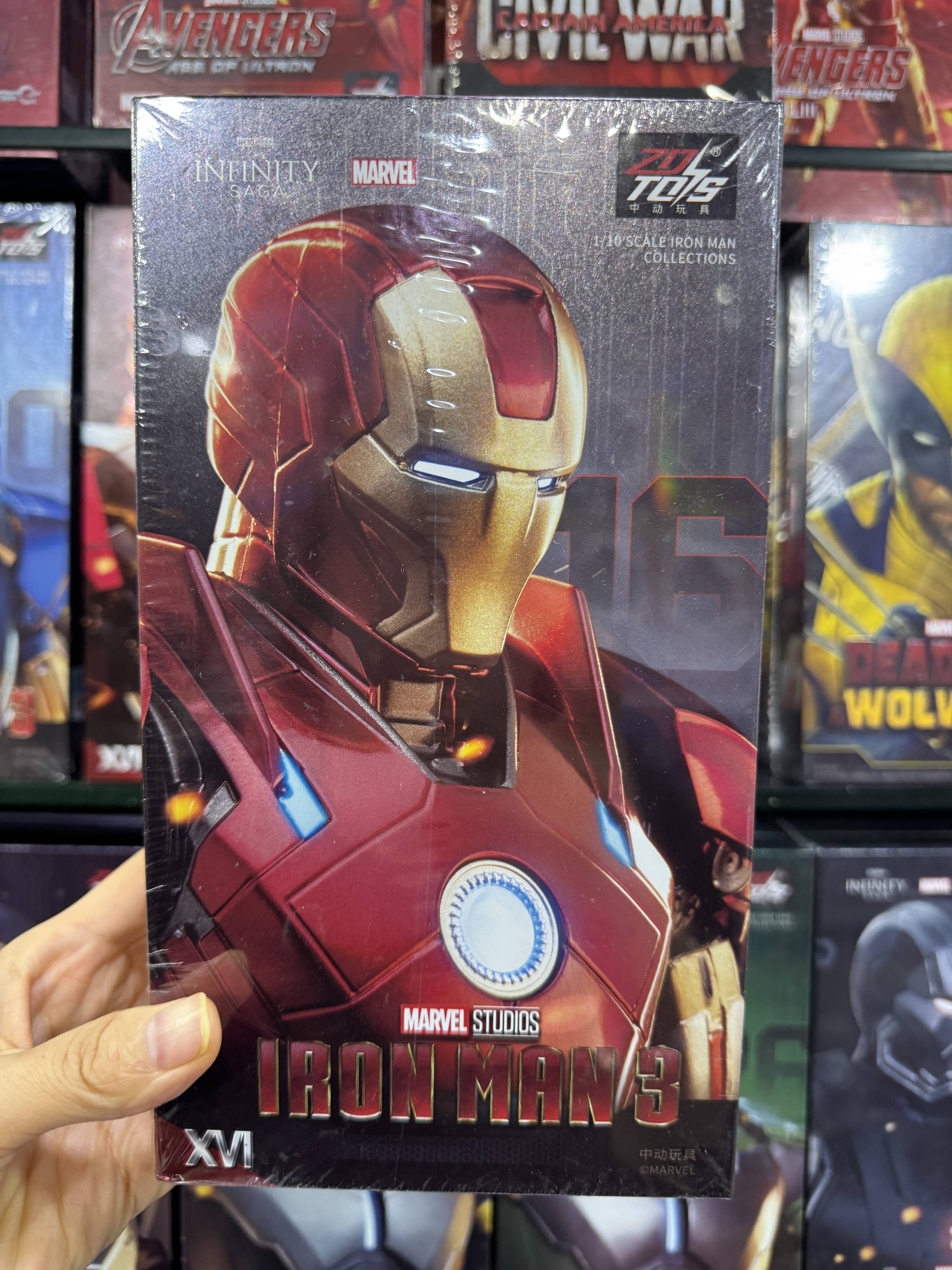 包邮正品保障授权商场同款中动 mk16钢铁侠可动手办玩偶