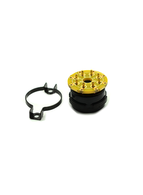 原装行货CMC电子管座 6SN7管座黑色电木特富龙陶瓷八脚真空管座