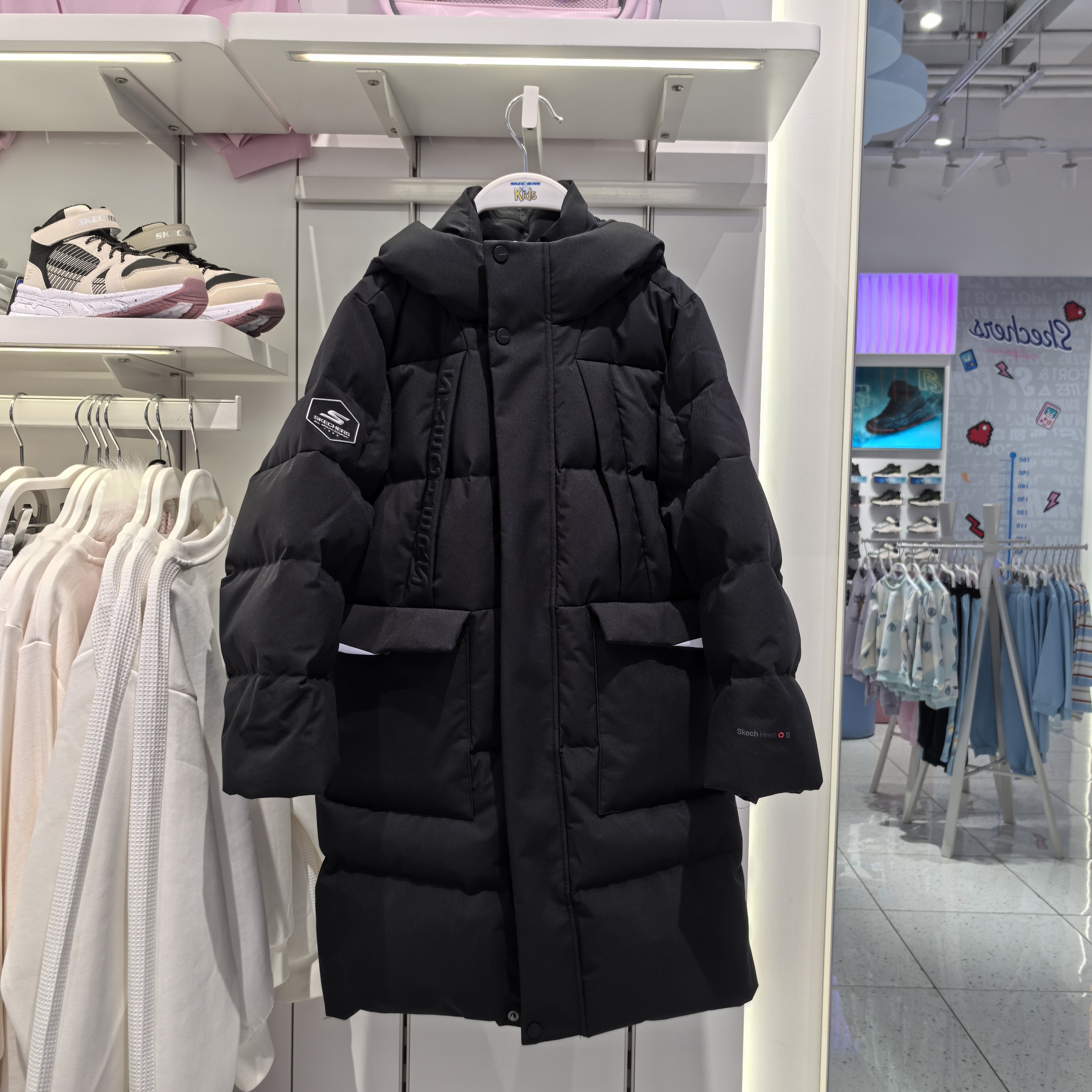 斯凯奇儿童25冬季新款运动户外系列儿童中长款鹅绒羽绒服P425B034,童装/婴儿装/亲子装,羽绒服,淘宝优惠券,粉丝福利购,淘宝优惠卷