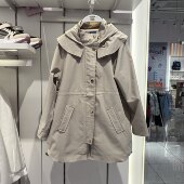 女童时尚 斯凯奇儿童2026春季 新款 休闲单件连帽风衣外套L126G064